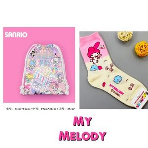 My Melody Woman's Socks
and small
draw string bag. Both NWT